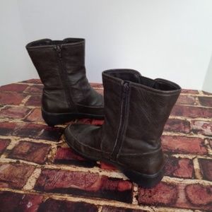 Easy Spirit High Ankle Leather Boots Womans 6.5M